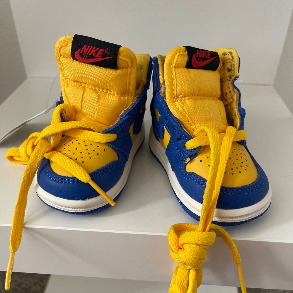 JORDAN 1 RETRO HIGH OG 'GAME ROYAL AND VARSITY MAIZE' TODDLER